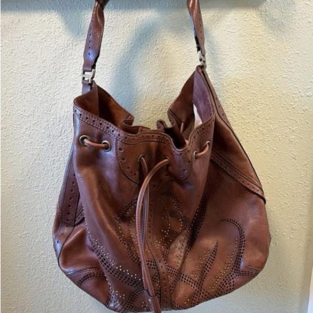 Cole Haan Sierra laser-cut hobo bag {vintage}